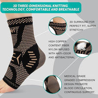 Ankle brace copper
